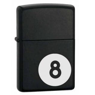 28432 Zippo 8 Ball 28432 Black Matte