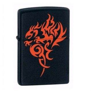 21067 Zippo 21067 Hidden Dragon Black Matte