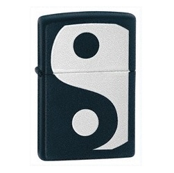 24472 Zippo Classic Ying and Yang Black Matte