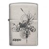 24800 Zippo Butterfly Artsy Design Brushed Chrome