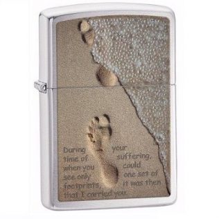 28180 Zippo Footprint In Sand