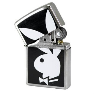 28269 Zippo Playboy Chrome Black