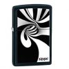 28297 Zippo 28297 Matte Black White Spiral