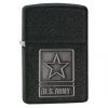 28583 Zippo US Army, Pewter Emblem Black Crackle
