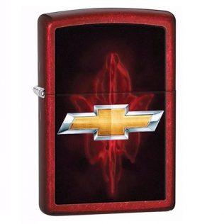 28636 Zippo Chevy Candy Apple Red Finish Chevrolet Logo