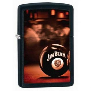 28840 Zippo Jim Bean Ball Black Matte