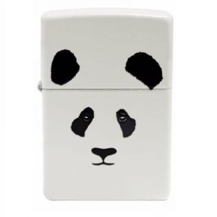 28860 Zippo Panda Lighter White Matte