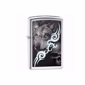 28872 Zippo 250 Wolf with Skull