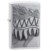 28969 Zippo Fire Breathing Dragon Brushed Chrome