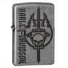 29280 Zippo  Harley Davidson Antique Silver Plate