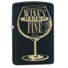 29611 Zippo Wine's Fine-Liquor's Quicker, Black Matte