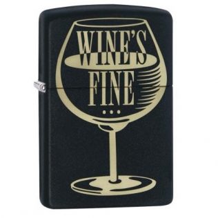 29611 Zippo Wine’s Fine-Liquor’s Quicker, Black Matte