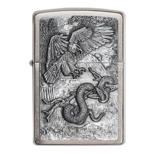 29637 Zippo Eagle Vs. Snake Lighter