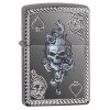 29666 Zippo Spade & Skull Armor Black Ice