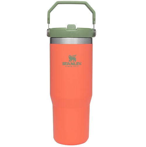 STANLEY FLIP STRAW TUMBLER CORAL 887 ml