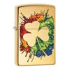 49125 Zippo Graffiti Clover Design