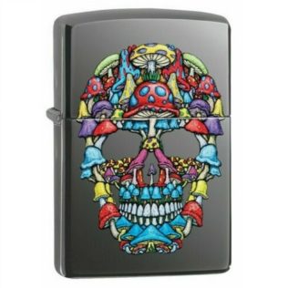 49135 Zippo Mushroom Skull Design