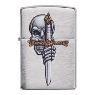 49488 Zippo Sword Skull Design