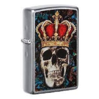 49666 Zippo Skull King with crown