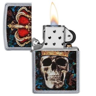 49666 Zippo Skull King with crown