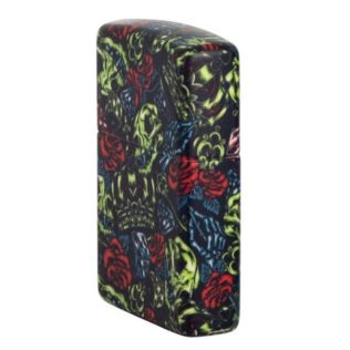 49696 Zippo Skull Crown Design