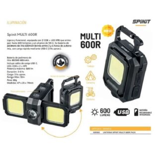 Linterna llavero SPINIT MULTI 600 Recargable